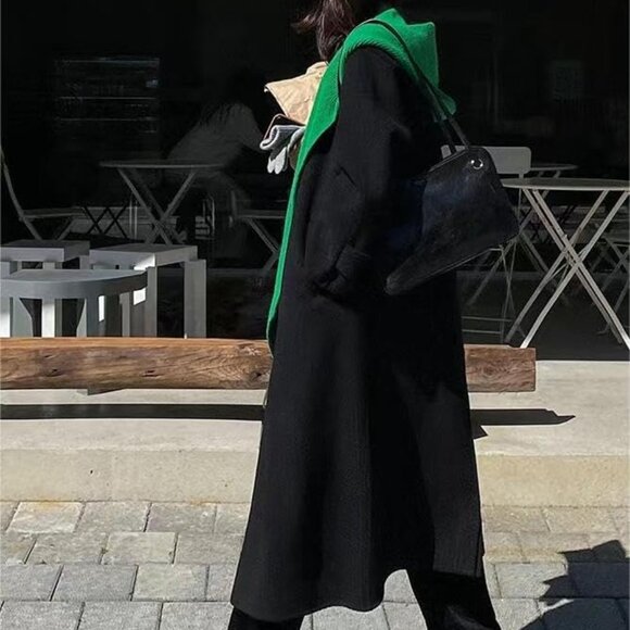 Winter Knitted Hooded Scarf Hat Shawl Wrap Warm Acrylic One Size - Picture 5 of 8